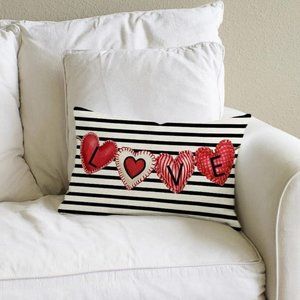 12X20 Inch Valentines Day Pillow Cover